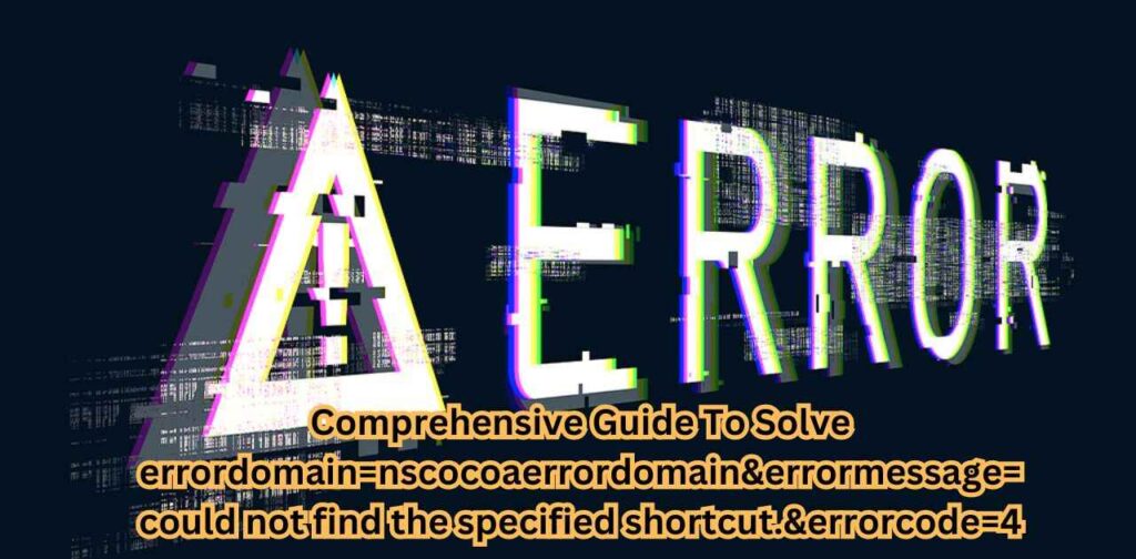 errordomain=nscocoaerrordomain&errormessage=could not find the specified shortcut.&errorcode=4